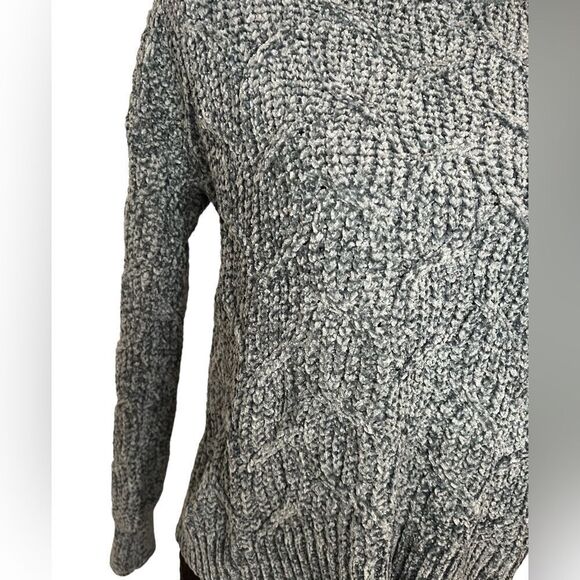 NWT PINK ROSE‎ TEAL CROCHET SOFT COZY SWEATER *perfect Christmas gift* - Picture 4 of 6